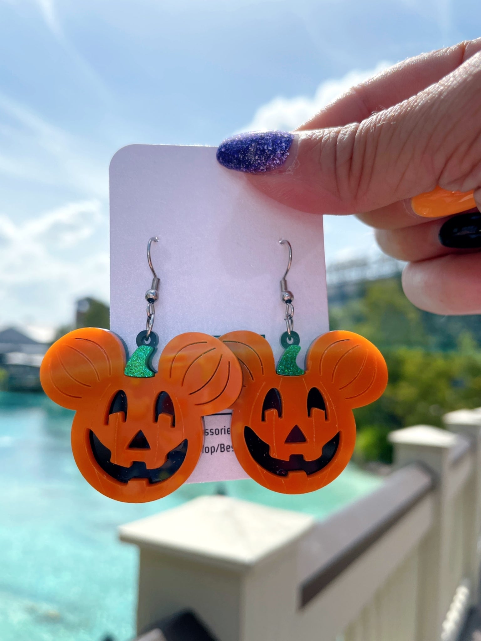 Mickey Pumpkin Earrings