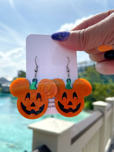 Mickey Pumpkin Earrings