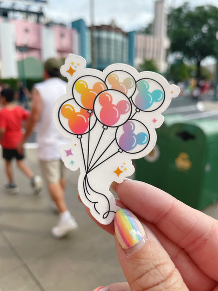 Magical Mickey Balloons Sticker