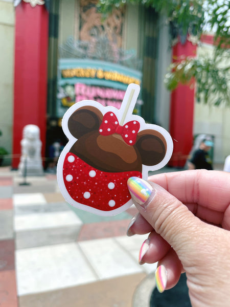 Minnie Apple Sticker