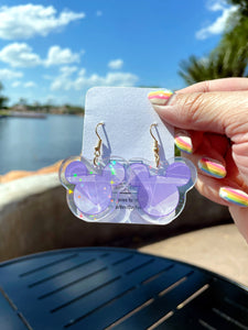 Purple Wall Earrings