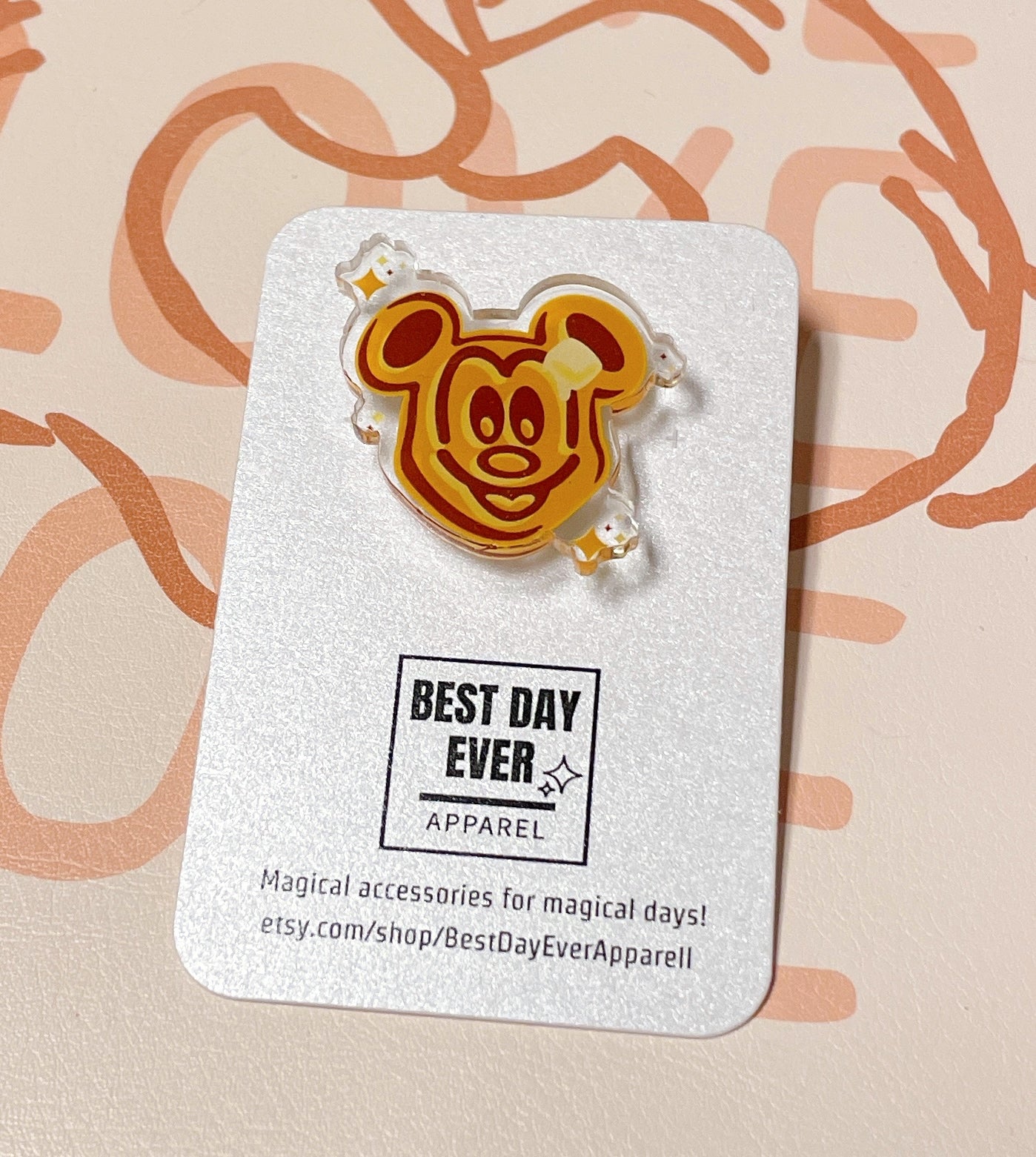 Mickey Waffle Pin