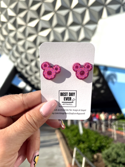 Mickey Donut Studs