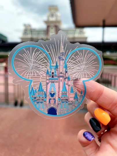 Rose Gold Castle Sticker