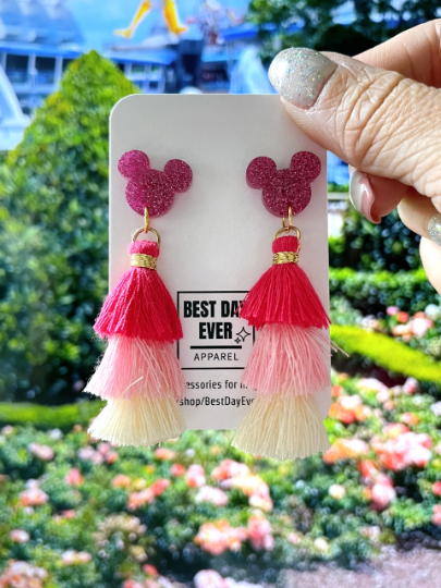 Mickey Tassel Earrings