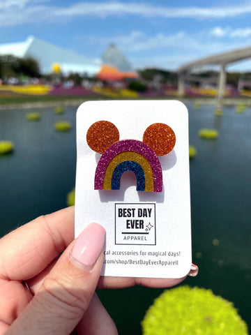 Mickey Rainbow Pin
