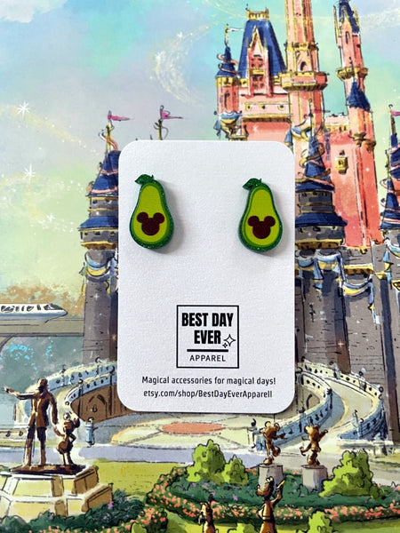 Mickey Avocado Earrings